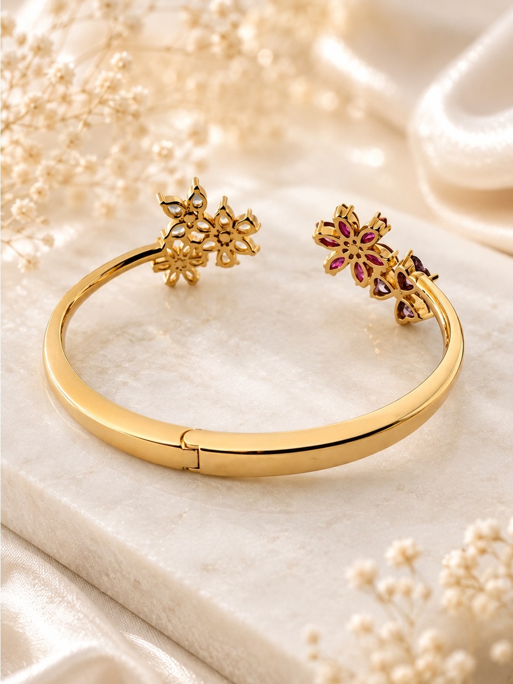 Kate Spade First Bloom Open Hinge Cuff - Picture 4 of 7